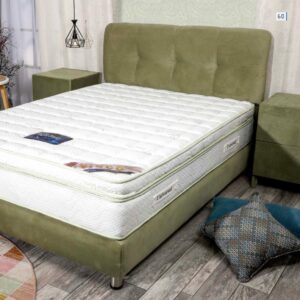 בסיס מרופד עם ראש מיטה דגם ורד